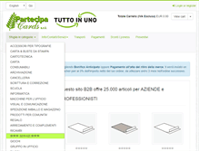 Tablet Screenshot of partecipacards.com